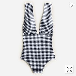 J.Crew one piece gingham swimsuit